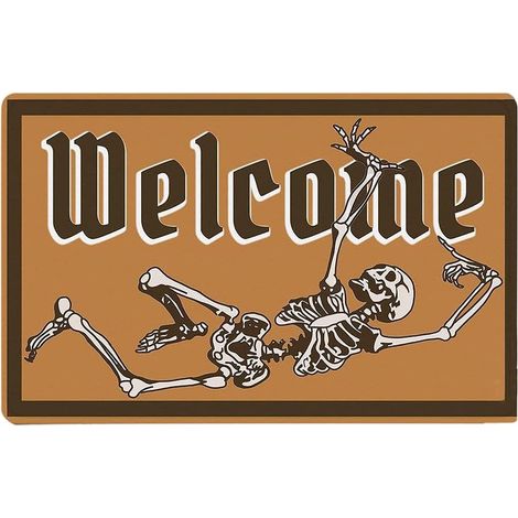 Paillasson couverture décoration Halloween fond antidérapant tapis Durable tapis de sol profil bas tapis intérieur extérieur (1/2)