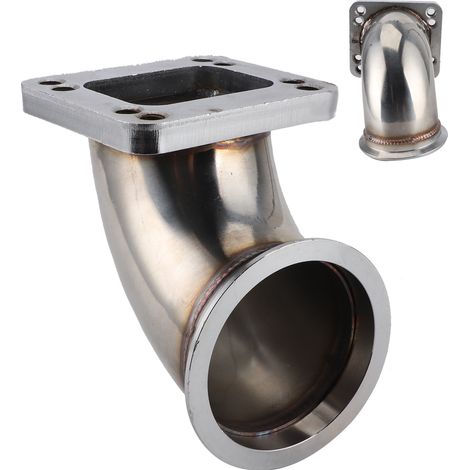 3,0-Zoll-V-Band-auf-T3-Turboflansch-90°-Biegeadapter-Flansch, CNC-gefräst für 304-Turbolader (1/5)