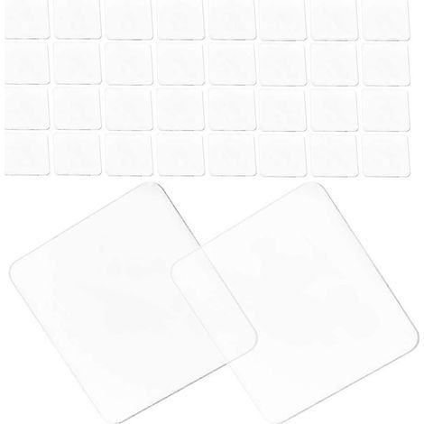Ruban adhésif double face transparent compatible avec le montage, 150 pastilles transparentes (1/5)