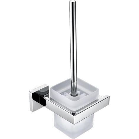 Sollbry Wandmontierte Toilettenbürste, Toilettenbürste und Halter, Toilettenbürstenhalter aus Glas für Badezimmer (1/2)