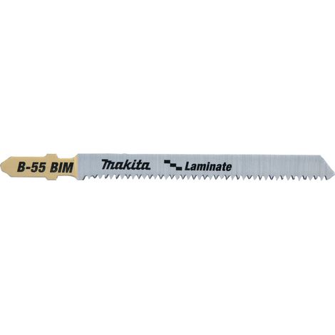 Lame de scie sauteuse 100x1,25 mm 14 TPI BiM B-55 Laminate par 5 pieces MAKITA B-31887
