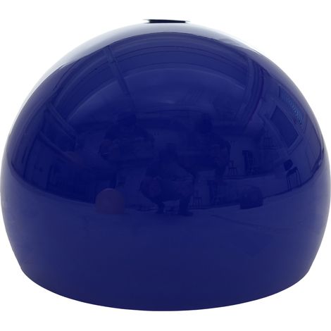 Pantalla de lámpara HHG-106 para lámparas de arco y colgantes, pantalla de recambio, Ø 40 cm, plástico, azul (1/5)