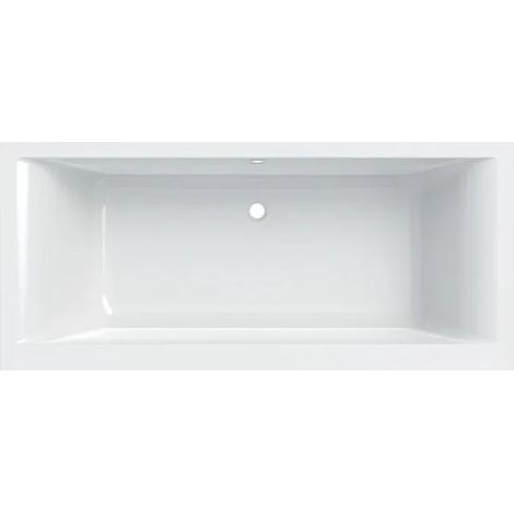 Geberit – Baignoire acrylique sanitaire rectangulaire 180x80cm – Blanc brillant – Hauteur 42cm – Capacité 219L – Avec pieds