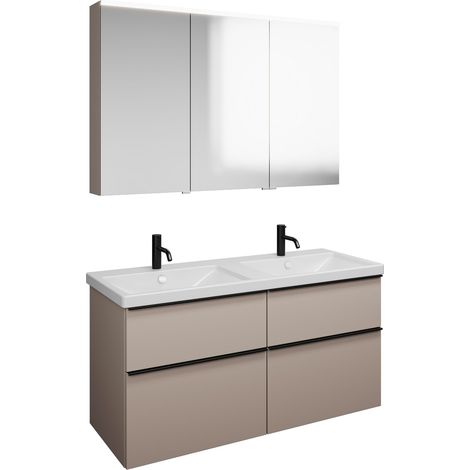 burgbad Eqio Set, bestehend aus Spiegelschrank links,