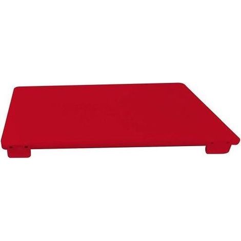 Bisetti Tagliere in Polietilene con Fermi 40x30x2 cm Rosso