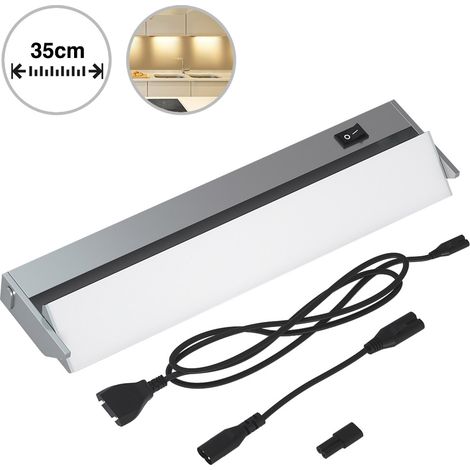 Lampada Luce Sottopensile 35cm Mobili Cucina Armadio Barra 30 LED in Alluminio (1/5)