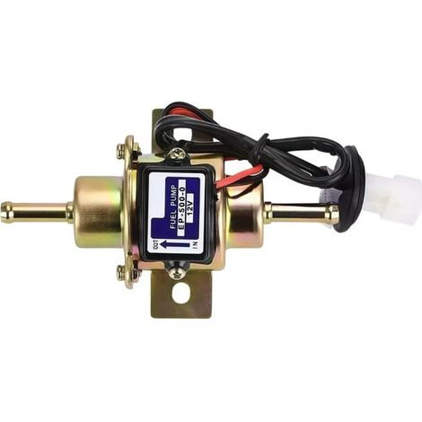 1 Pompe à carburant électrique, pour moteur essence, tension 12 V, débit 140 L/h, pression 3,5 bar, compatible avec systèmes d'injection (1/3)