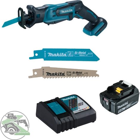 Makita Akku-Reciprosäge DJR183Z 18V + Akku 5,0 Ah BL1850B + Ladegerät DC18RC (1/5)