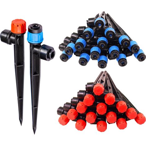 32 goutteurs pour tuyau de 1/4", pulvérisateurs à connexion rapide pour jardin, serre, aménagement paysager. (1/5)