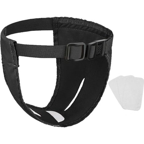 Culotte Pour Chien - Pantalon Physiologique Réutilisable - Pour Chiennes en Chaleur - Lavable en Machine - Taille Réglable 20 à 85 cm - Lot de 3 avec 9 Serviettes Hygiéniques (1/5)