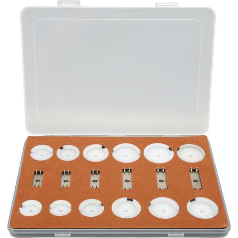 Pince à sertir pour montres, cappeur 18 pressé, outil portable à emboutir boîtier, blanc, pour réparateur. (1/5)