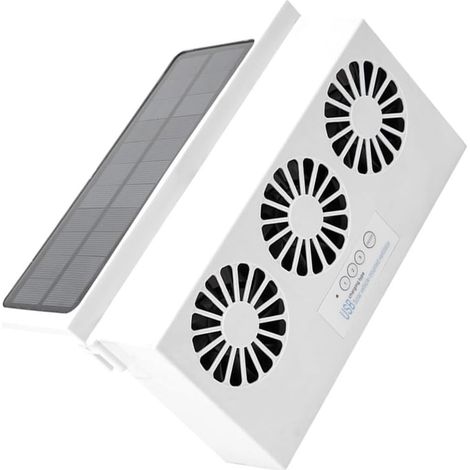 Ventilateur de ventilation voiture à énergie solaire, fenêtre (1/5)