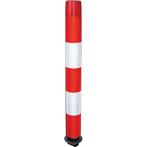 Moravia Leitzylinder FlexPin 100-TL voll retroreflektierend 100mm 1000mm rot/weiß (1/5)