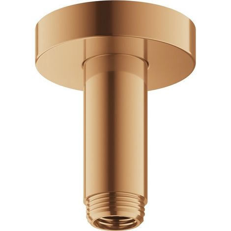 Bras de douche ELEGANCE pour raccordement plafond 1/2, saillie 100 mm, bronze brossé KEUCO