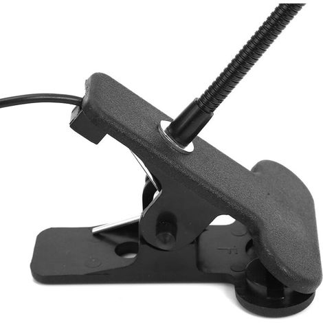 Lampe à Pince LED USB Flexible Col de Cygne, Lampe de Lecture Portable pour Ordinateur/Table avec Lumière Blanche Froide 1W, Multi-usage Maison Dortoir (1/5)