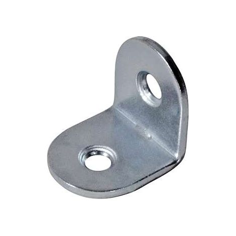 Lastrina piegata nichelata 25 x 25 x 15 mm. spessore 1,5 mm. - 4 pz.