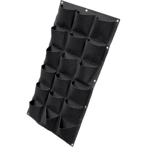 Sac de plantation vertical suspendu au mur pot de fleur de plantation verte, fournitures de jardinage de balcon de mur de ménage (1/5)