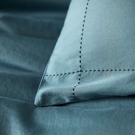 Lot de 2 taies d'oreiller en Satin de coton lavé, 50x75 cm ANOUK (1/4)