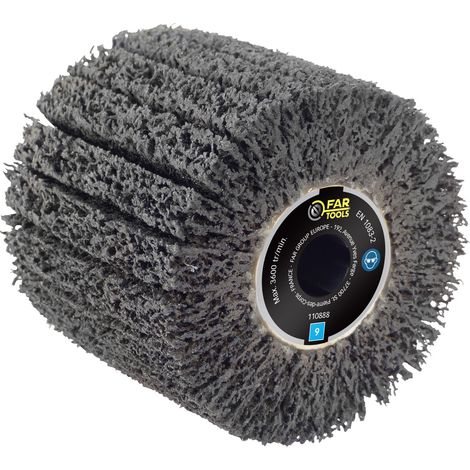 Fartools – Brosse carbure de silicium Ø 120 mm – Décapage ultra fort sur métal – Préparation avant soudure – Largeur 100 mm (1/7)