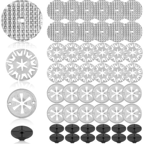 48 Pièces Kit Réparation Bouclier Thermique Automobile avec Rondelles Metal Rondelle de Calage Rondelle Autobloquante Écrous en Plastique pour Bouclier Thermique Moteur Compatible N90796501 N90335004 (1/5)