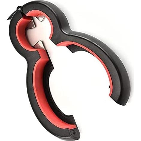 Dosenöffner – 6-in-1-Flaschen- und Glasöffner mit verstellbarem Silikongriff (1/4)