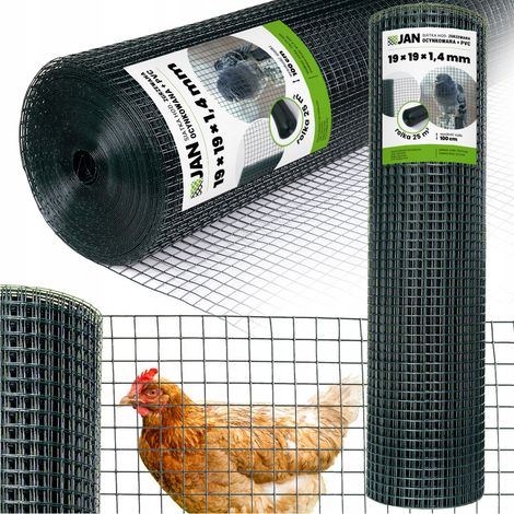 Grillage soudé 19x19x1,4 mm pour volières, clôtures de 25 m² pour cages d'élevage