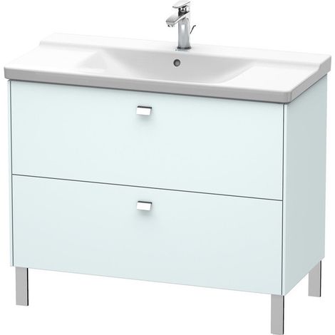 BRIOSO Mobile lavabo Griffe cromo 691x1020x479mm Azzurro opaco