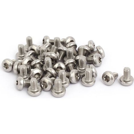 M6x10mm 304 Edelstahl Flachkopf Torx-Sockelkappe Sicherheitsschraube 40st