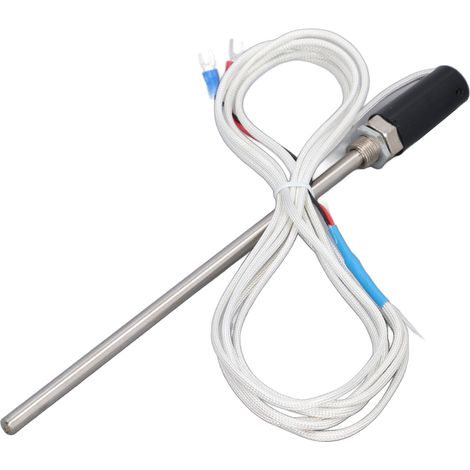 Sonde de température K thermocouple en acier inoxydable câble prolongateur 3m pour transmetteur numérique (1/5)