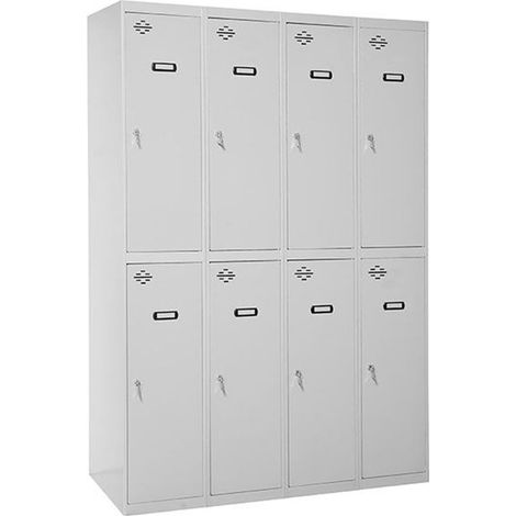 Armario Taquilla Simonlocker Profesional dism.tandem 4/8 300 (1200) gris