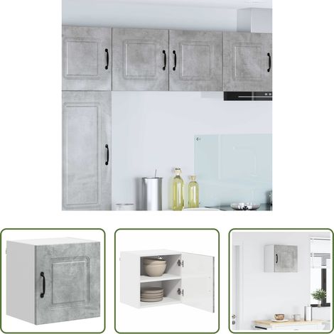 Holzwerkstoff -  Küchenschrank Kalmar Beton Grau 40 x 31 x 40 cm Holzwerkstoff (1/5)