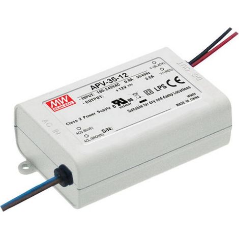 Mean Well APV-35-24 Trasformatore per LED Tensione costante 36 W 0 - 1.5 A 24 V/DC non dimmerabile, Protezione sovracca (1/3)