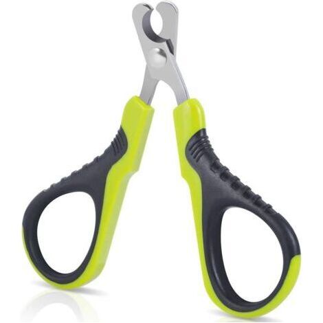 Ciseaux à griffes de chat professionnels, oiseaux de lapin chiot et ciseaux à ongles pour petits animaux, ciseaux à ongles courbes en acier inoxydable, ciseaux à griffes portables, C-Ensoleillé (1/3)