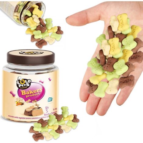 Trainer Kekse ohne Zucker, Hundeleckerli Mix aus 4 Geschmacksrichtungen Lolo Pets S 210g (1/5)