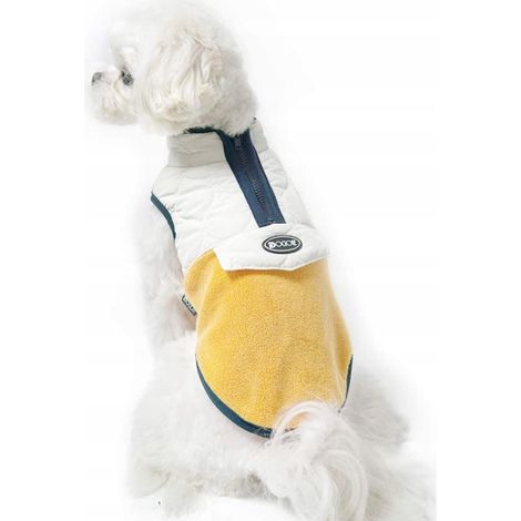 Fleece-Hundejacke XXL – warmer, gelber Hoodie (1/3)
