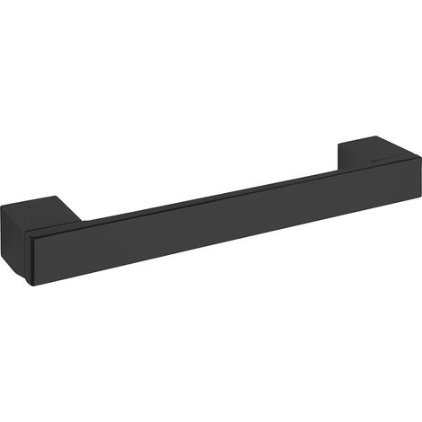 Barre d'appui de douche NERO en laiton noir 32 x4 x6 cm