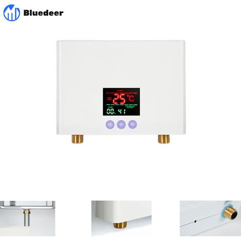 Bluedeer – Chauffe-eau instantané 3KW – Écran LED tactile – Réglage température 30-55℃ – Faible consommation énergie – Pour immeubles de grande hauteur