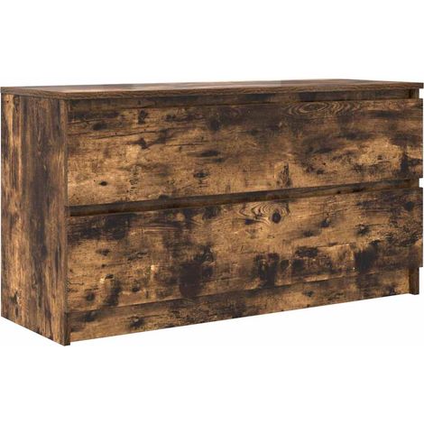Maison Exclusive - TV-Schrank Räuchereiche 100x35x54 cm Holzwerks