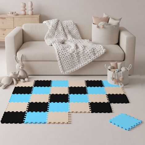 27 Teile Baby Kinder Puzzlematte ab Null - 30x30 Puzzle Spielmatte Krabbelmatte (1/5)