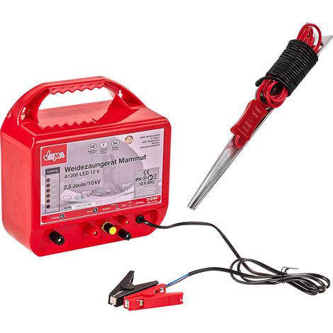 Weidezaungerät Mammut A1200 LED 12V Elektrozaungerät Weidegerät Weidezaun