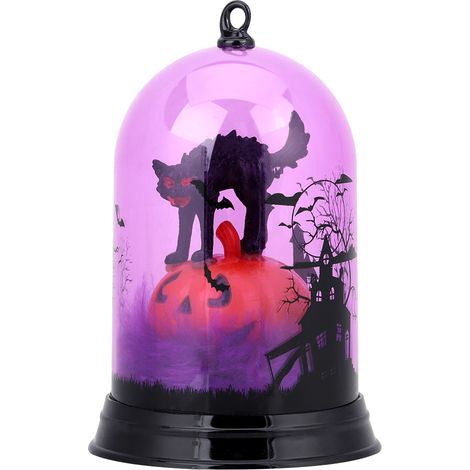 Lampe Citrouille Clignotante Halloween - Décoration PVC Effet Lumineux - Pour Fête Et Festival - 1 Pièce (1/5)