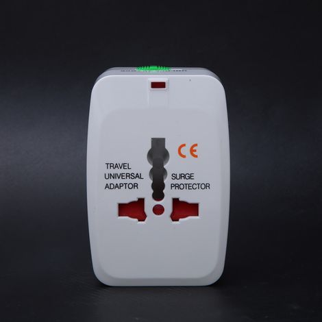 Feuerfester ABS-Reiseadapter mit einem USB-Anschluss, international, 100–240 V Wechselstrom, 10 A (1/5)