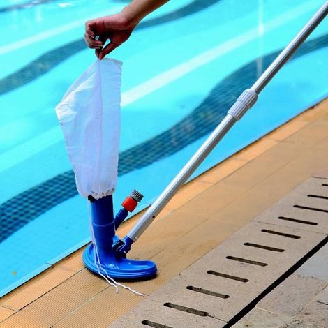 Sac de Filtration pour Aspirateur de Piscine - Maille Fine - 21 x 34 cm - Blanc - Compatible avec Skimmer et Aspirateur Manuel - 10 Pièces (1/4)