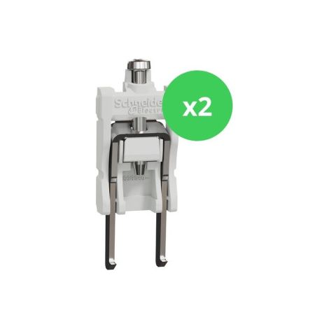 Schneider - Odace 2025 - LOT de 2 Sachets de 20 griffes longues - Bou00eetes 50/60 mm - Ru00e9f : S989691 x 2 (1/5)