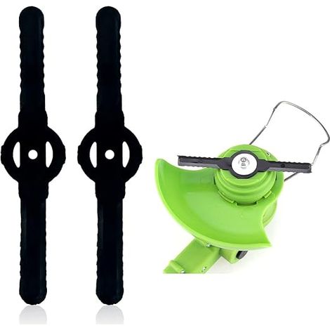 50 pieces Lames en Plastique de Rechange, Lame Plastique Coupe Bordure,Pour Tondeuse Sans fil Pour Jardins et Pelouses Rechange Compatible pour Coupe Bordure sans (1/5)