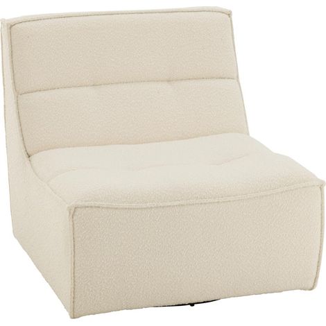 Fauteuil Pivotant "Cosy" 97cm Écru (1/5)