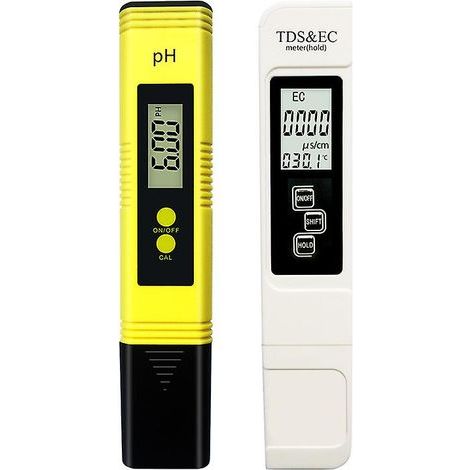 Medidor de pH, medidor de pH para piscinas, mide TDS, pH, CE, temperatura y calidad del agua medidor de pH para agua potable, piscinas, acuarios, bebidas e hidroponía.