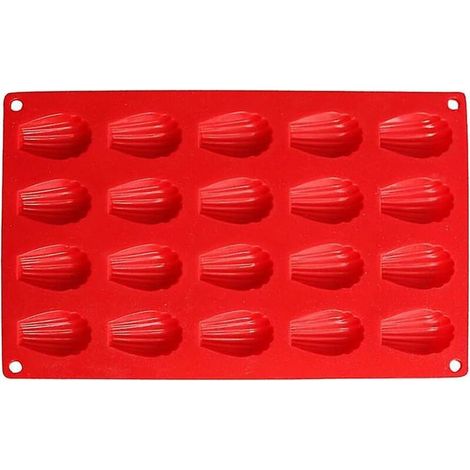 Silikon-Madeleineform, geriffelte Mini-Muffins, hitzebeständig, ideal zum Backen von Muffins, Cupcakes, Brownies, Kuchen und Puddings. (1/5)