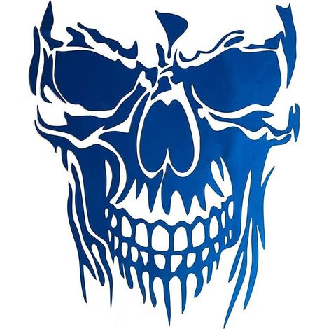 Autocollant Halloween voiture, autocollant dead Window arrière motif décoratif Halloween Party (bleu) (1/5)