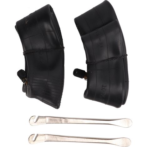 2 Pièces Chambre à Air Droite 10x2.0 pour Vélo avec Démonte-Pneu - Tube de Rechange Inflable (1/5)